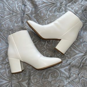 White Ankle Booties